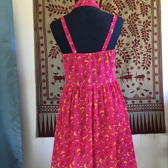! LF Pink Summer Dress with Collar ! - Picture 6 of 7